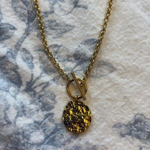 Gorjana Toggle Closure Medallion Necklace